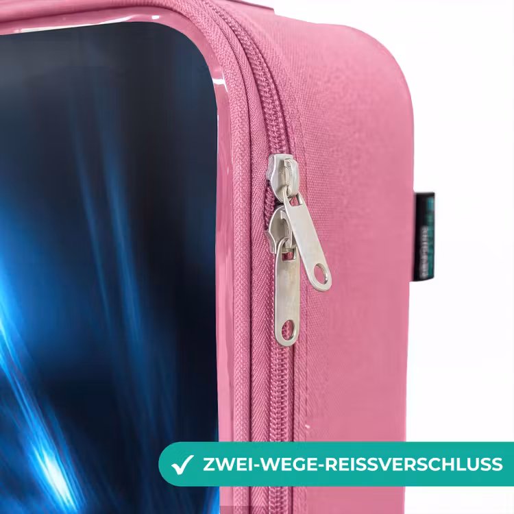 Kinderkoffer Rosa - Superschnellzug im neonblauen Tunnel — 5