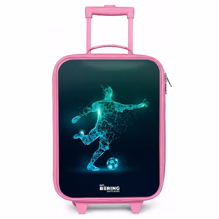 Kinderkoffer Rosa - Fußballer kickt mit Gewalt in digitaler Form — 1