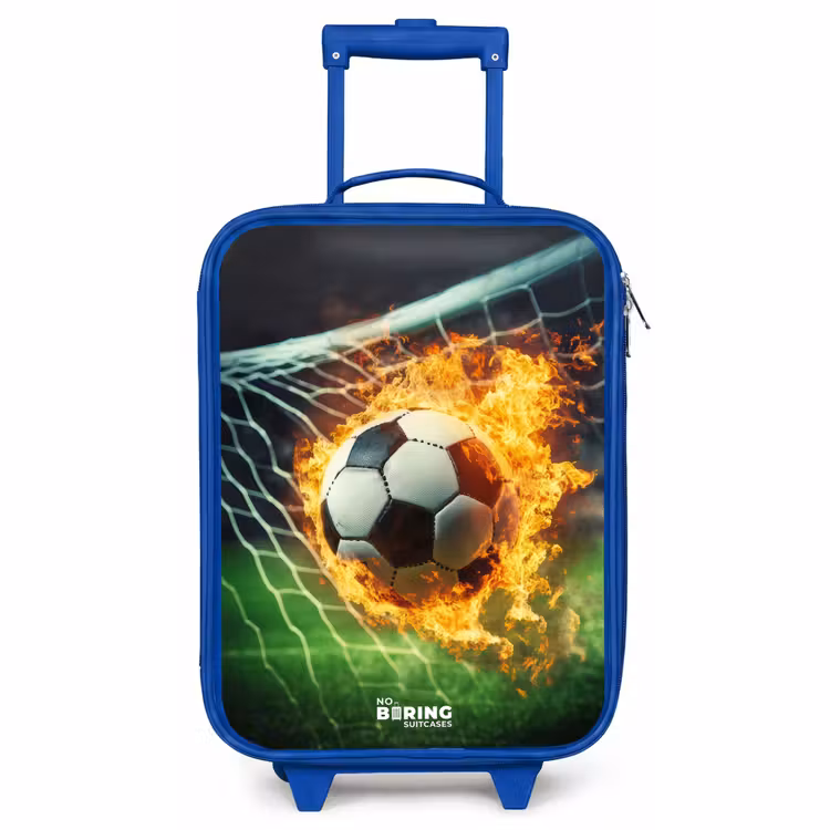 Kinderkoffer Blau - Feuerfußball im Tornetz gefangen — 1