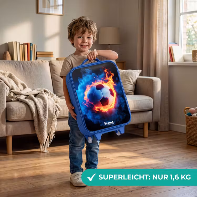 Kinderkoffer Blau - Fußball auf Feuer und Eis — 3