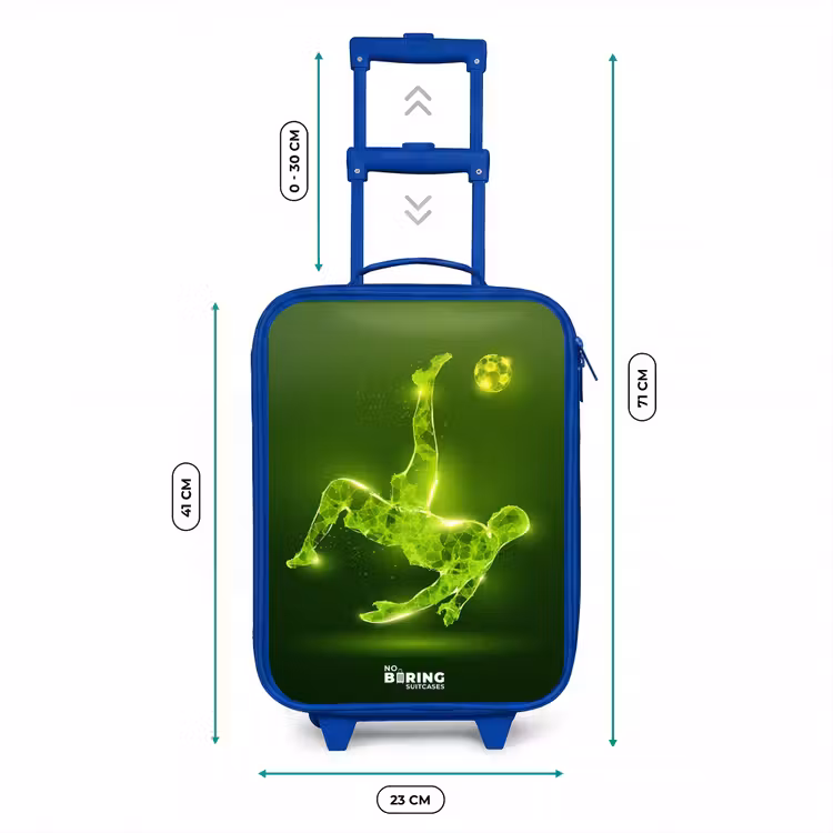 Kinderkoffer Blau - Grünes Neon-Omelett in Aktion — 7
