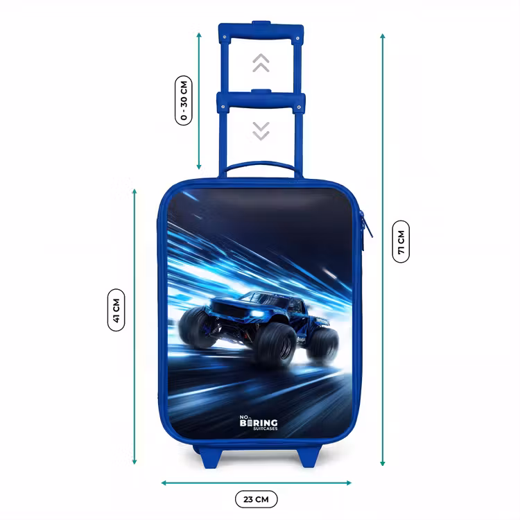 Kinderkoffer Blau - Monstertruck rast durch die Lichtgeschwindigkeit — 7