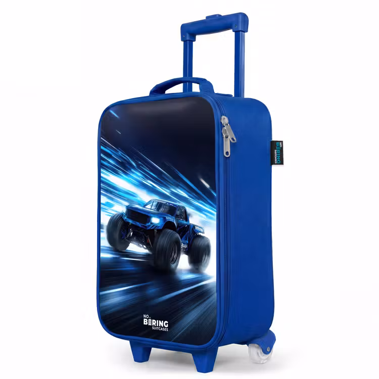 Kinderkoffer Blau - Monstertruck rast durch die Lichtgeschwindigkeit — 8