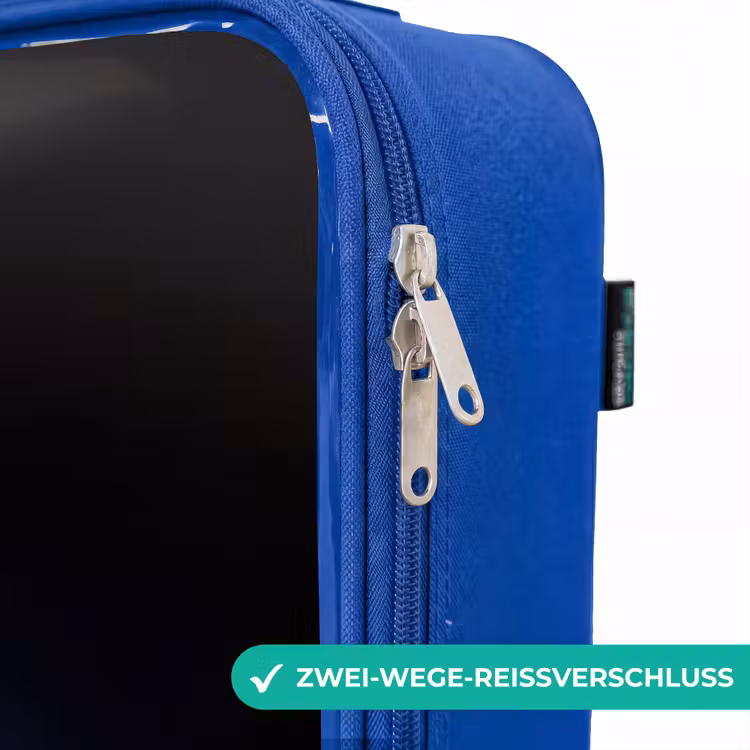 Kinderkoffer Blau - Digitaler T-Rex im blauen Lichtfeld — 5