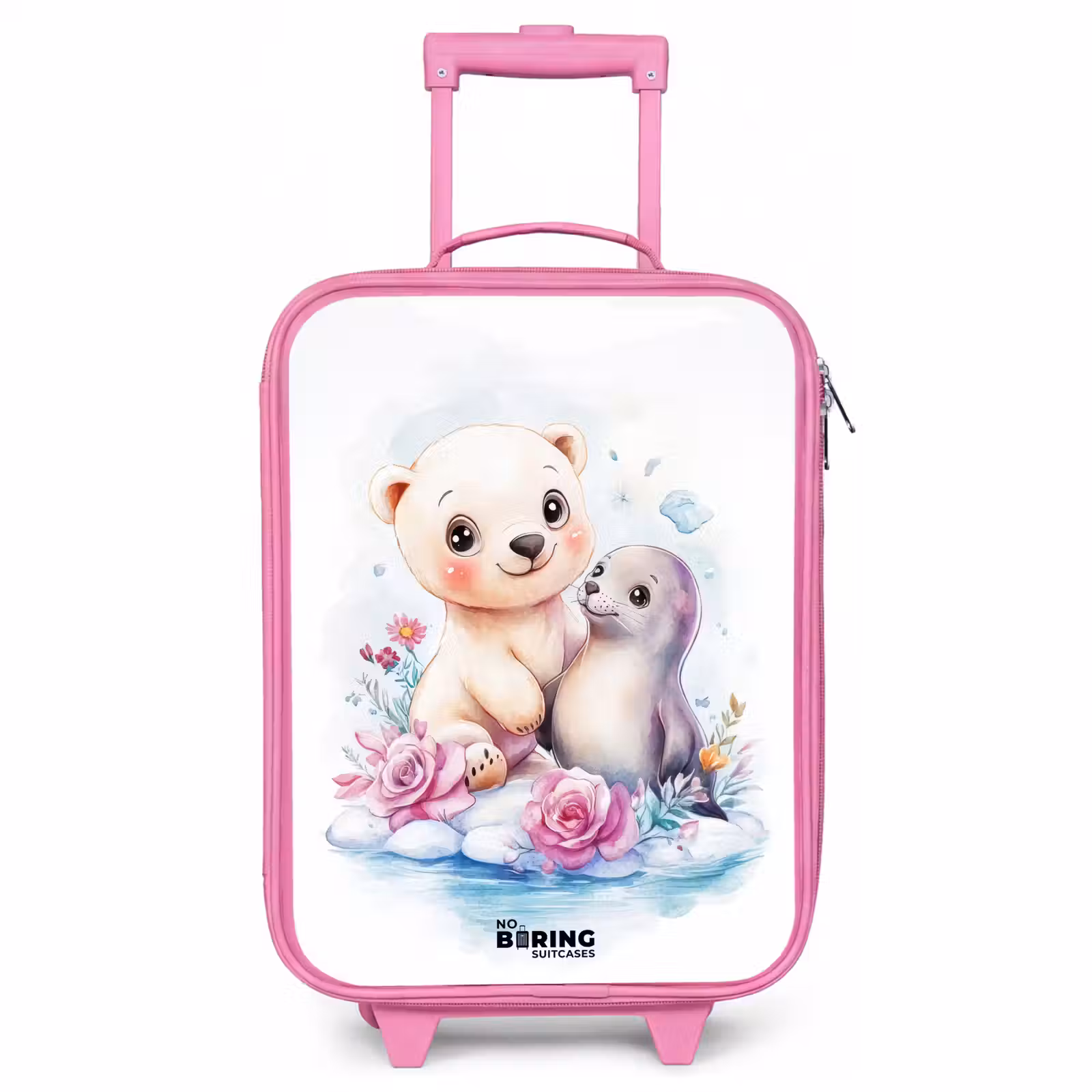 Kinderkoffer Rosa - Eisbär und Robbe auf einer Eisscholle — 1