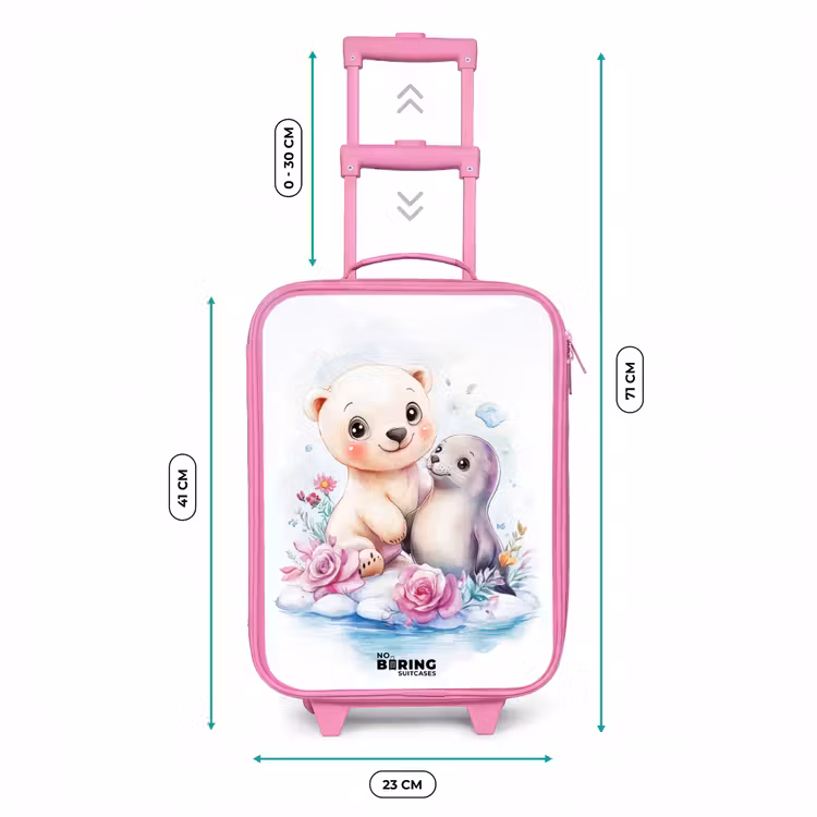 Kinderkoffer Rosa - Eisbär und Robbe auf einer Eisscholle — 7