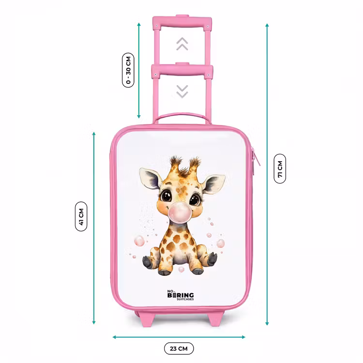 Kinderkoffer Rosa - Giraffe mit rosa Gummitier — 7