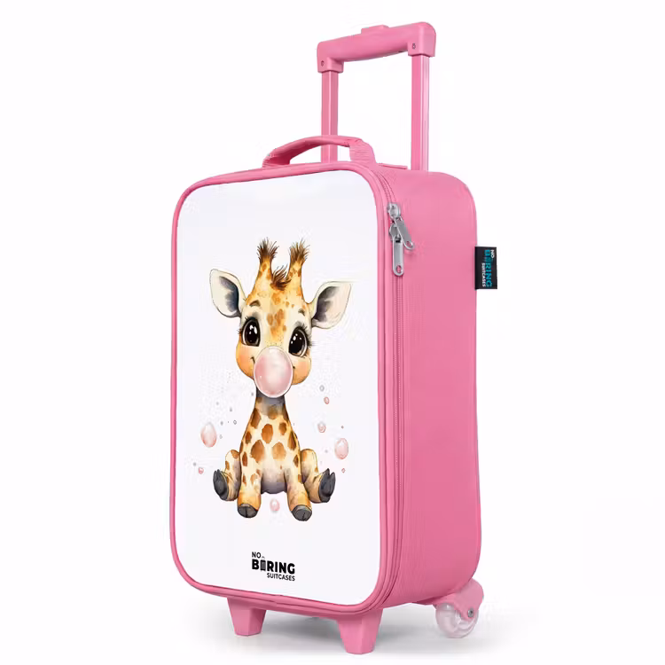 Kinderkoffer Rosa - Giraffe mit rosa Gummitier — 8