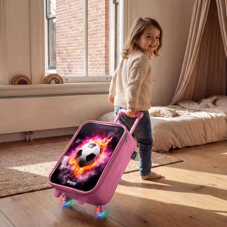 Kinderkoffer Rosa - Fußball in rosa Feuer Explosion — 2