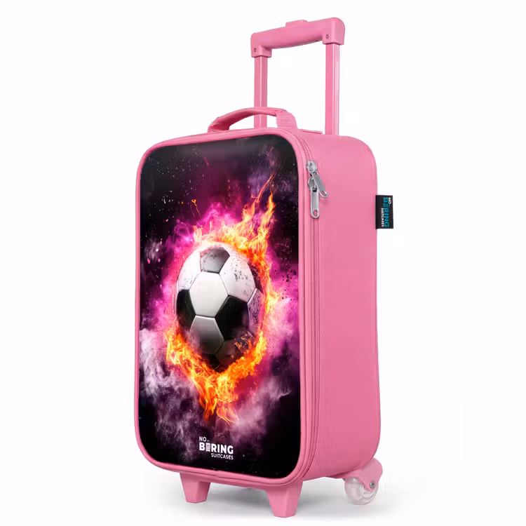Kinderkoffer Rosa - Fußball in rosa Feuer Explosion — 8