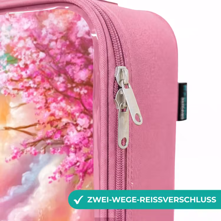 Kinderkoffer Rosa - Kleines Reh mit einem Lamm in einem pastellfarbenen Blumenfeld — 5