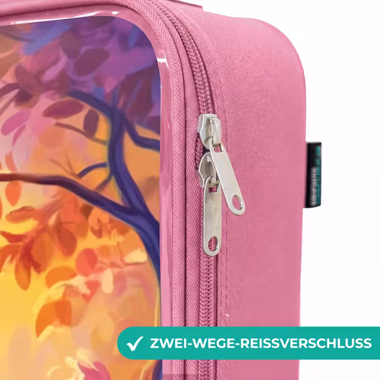 Kinderkoffer Rosa - Kleines Reh und Eule in einem rosa Märchenwald — 5