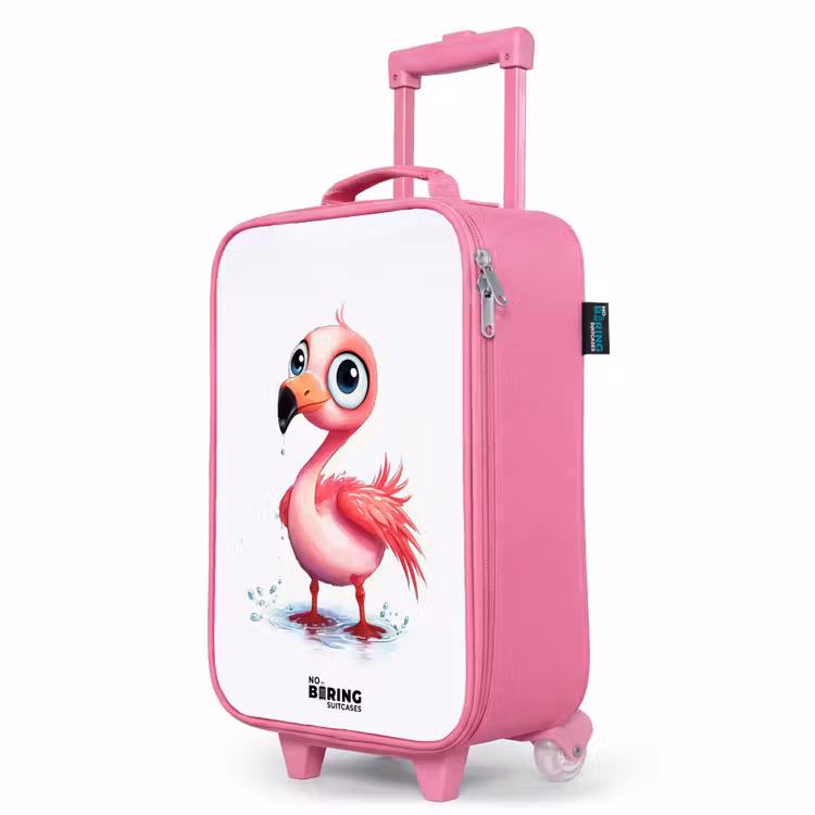Kinderkoffer Rosa - Rosa Flamingo im Wasser — 8