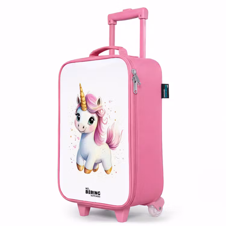 Kinderkoffer Rosa - Weißes Einhorn mit rosa Mähne — 8
