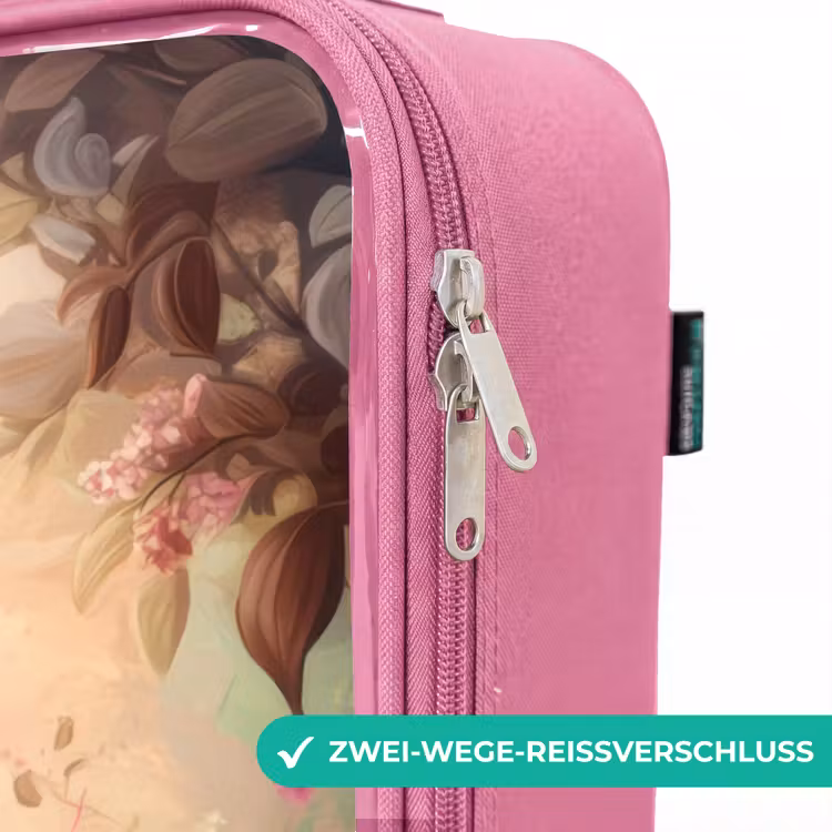 Kinderkoffer Rosa - Pferd mit Schmetterlingen im Blumengarten — 5