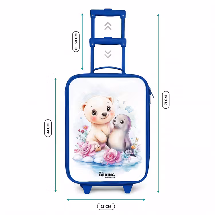 Kinderkoffer Blau - Eisbär und Robbe auf einer Eisscholle — 7