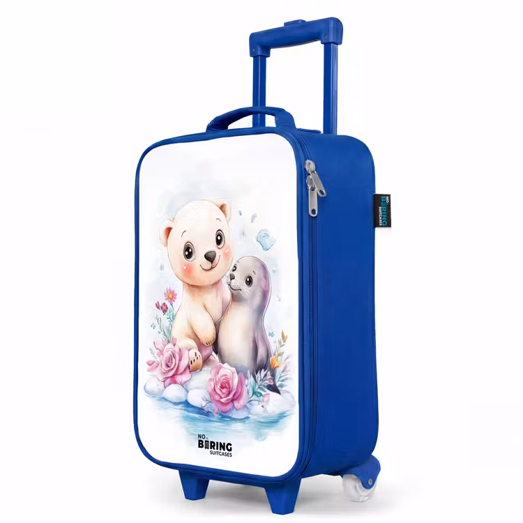 Kinderkoffer Blau - Eisbär und Robbe auf einer Eisscholle — 8