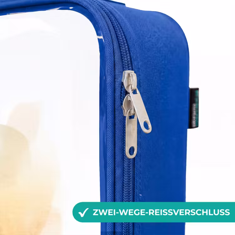Kinderkoffer Blau - Prinzessin im Kleid mit weißem Einhorn — 5