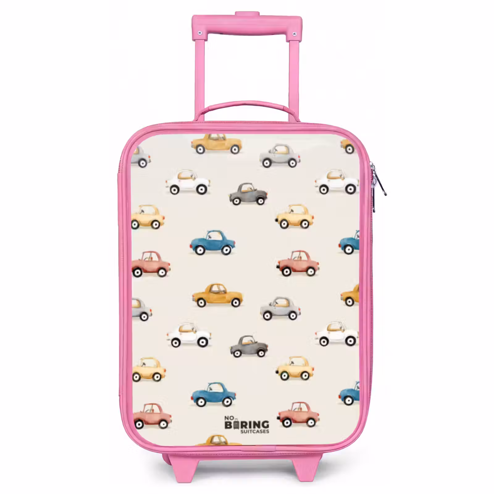 Kinderkoffer Rosa - Bunte Retro-Autos — 1