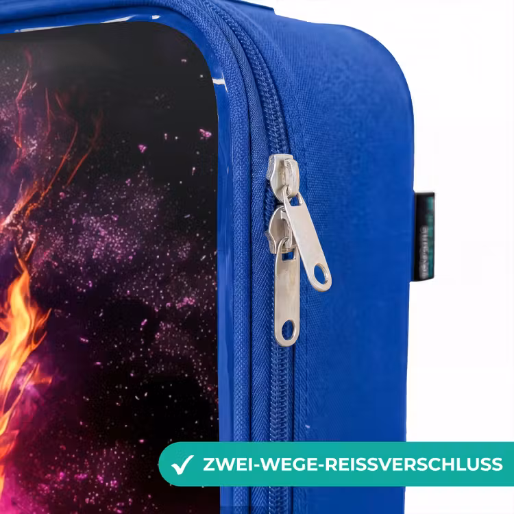 Kinderkoffer Blau - Fußball in rosa Feuer Explosion — 5