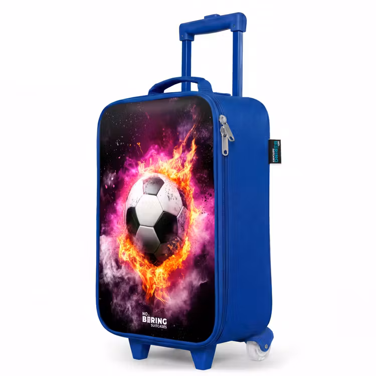 Kinderkoffer Blau - Fußball in rosa Feuer Explosion — 8