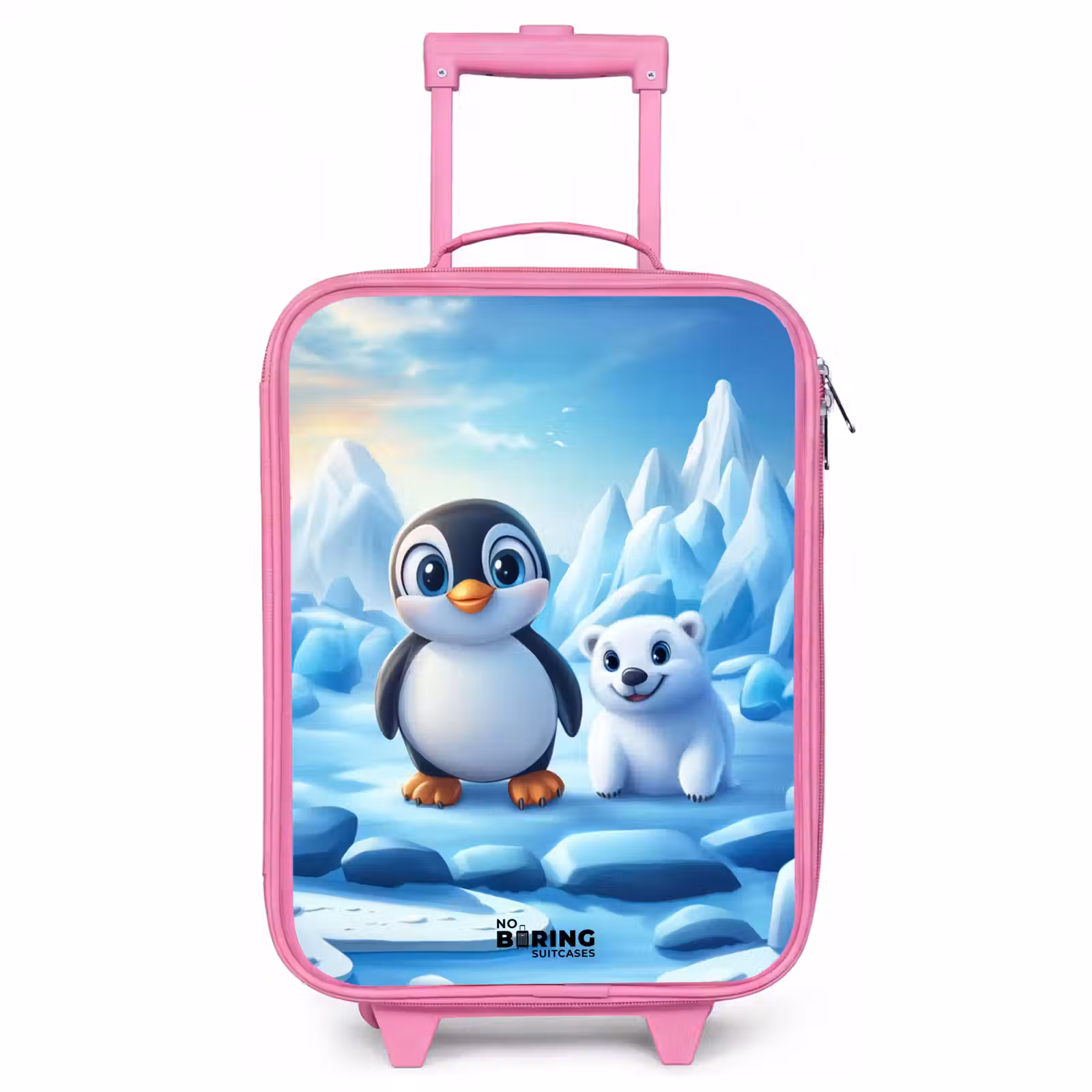 Kinderkoffer Rosa - Pinguin und Eisbär auf Eisschollen — 1
