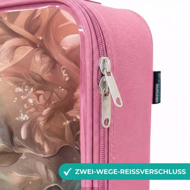 Kinderkoffer Rosa - Delfin und Fisch in der Unterwasserblumenwelt — 5