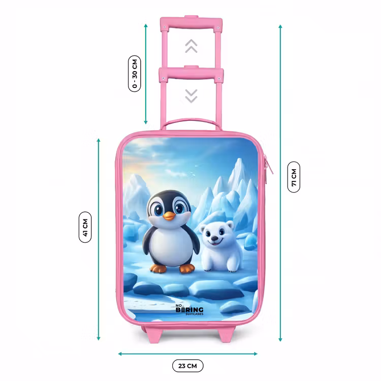 Kinderkoffer Rosa - Pinguin und Eisbär auf Eisschollen — 7