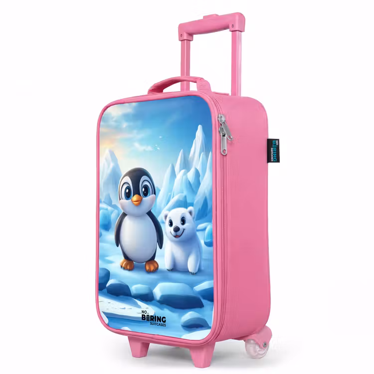 Kinderkoffer Rosa - Pinguin und Eisbär auf Eisschollen — 8