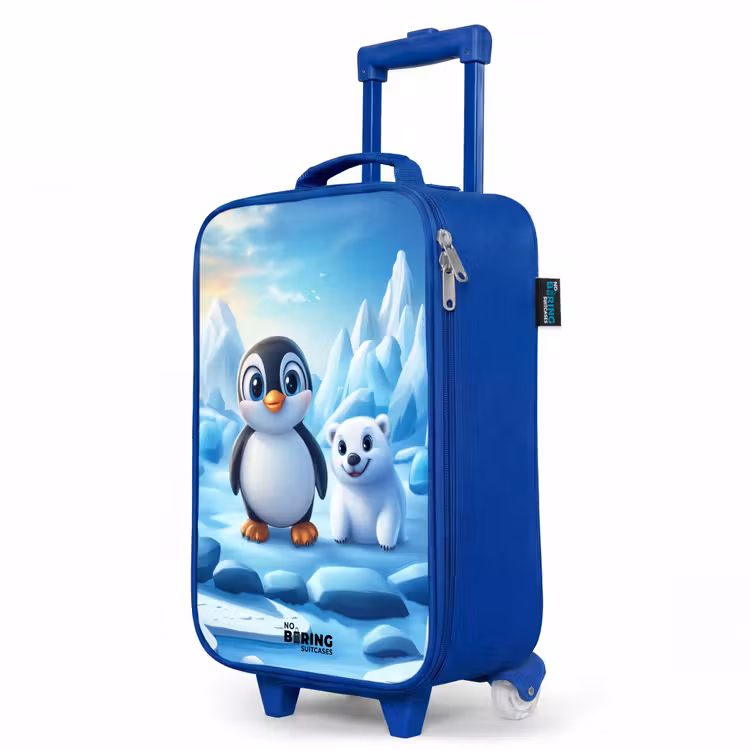 Kinderkoffer Blau - Pinguin und Eisbär auf Eisschollen — 8