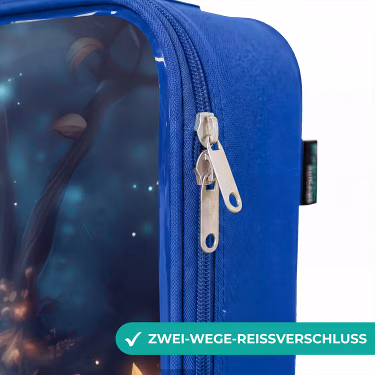 Kinderkoffer Blau - Hirsche inmitten von Blumen im verwunschenen Wald — 5