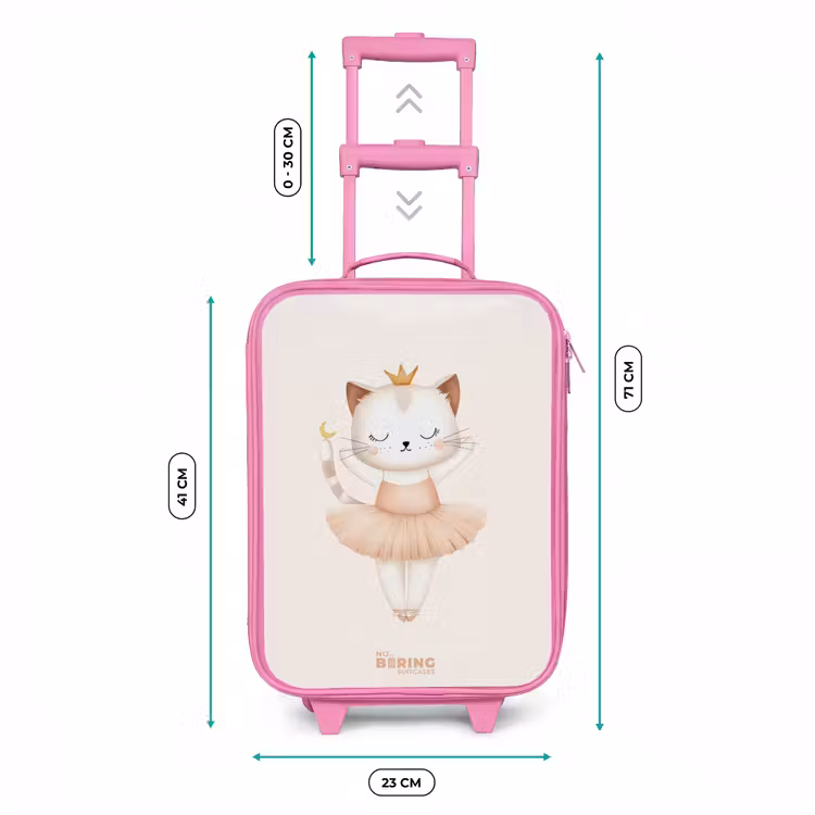 Kinderkoffer Rosa - Ballerina-Kätzchen in Beigetönen — 7