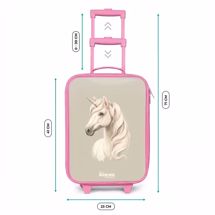 Kinderkoffer Rosa - Einhorn in neutralen Farben — 7