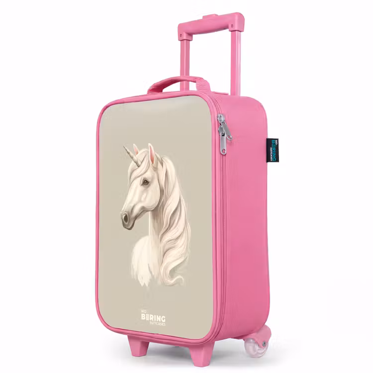 Kinderkoffer Rosa - Einhorn in neutralen Farben — 8