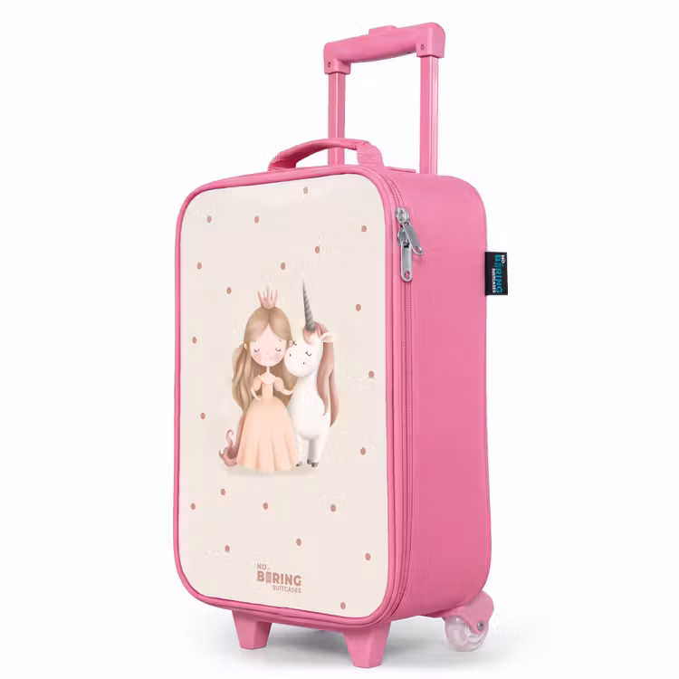 Kinderkoffer Rosa - Prinzessin und ein Einhorn in Pastellfarben — 8