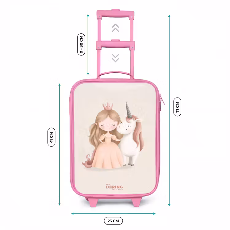 Kinderkoffer Rosa - Prinzessin und ein Einhorn in Pastellfarben — 7