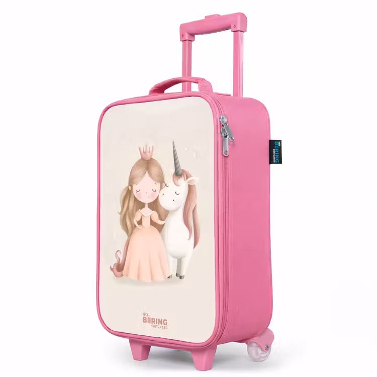 Kinderkoffer Rosa - Prinzessin und ein Einhorn in Pastellfarben — 8