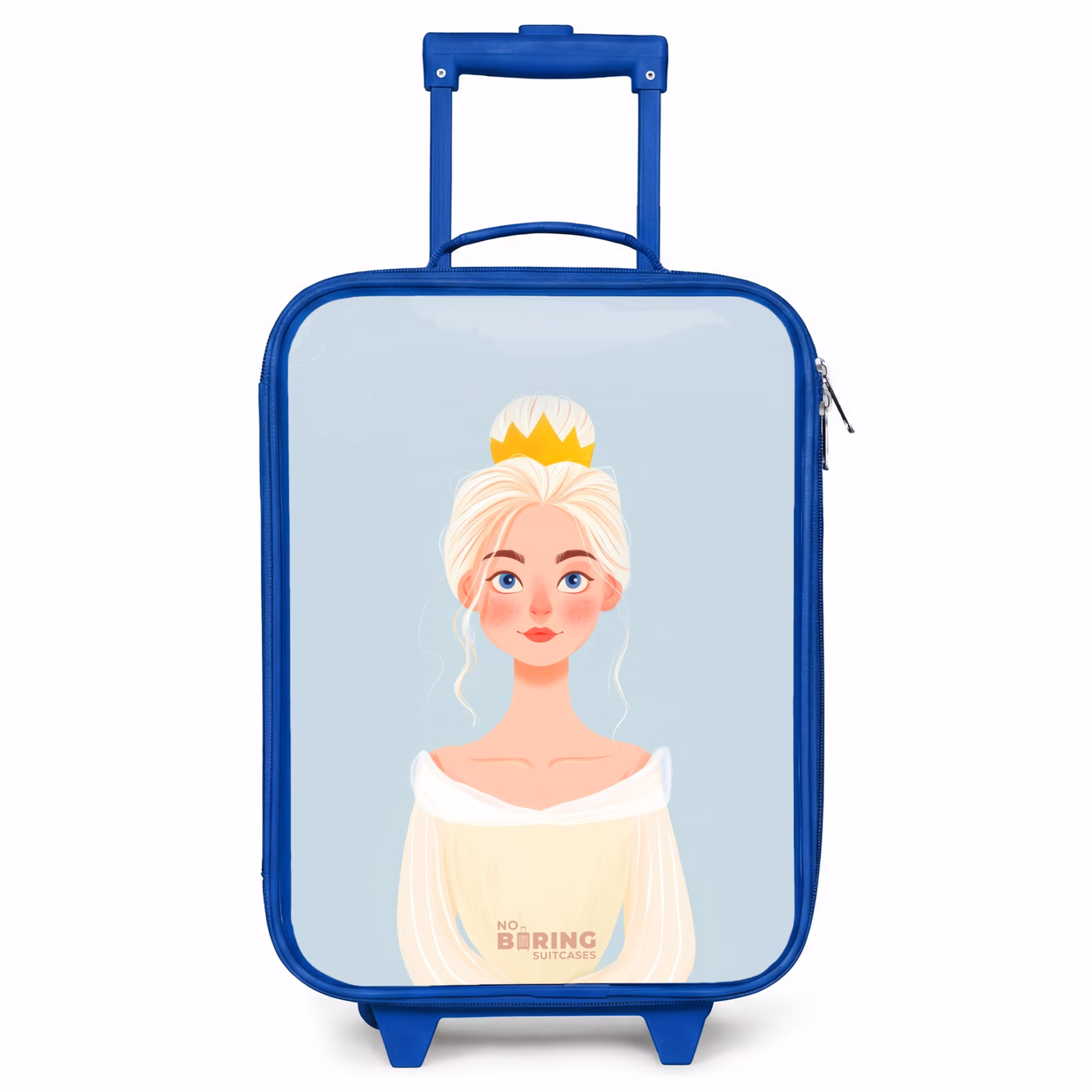 Kinderkoffer Blau - Prinzessin mit goldener Krone - Blau — 1