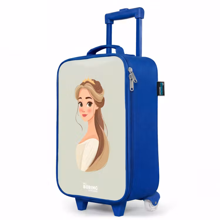 Kinderkoffer Blau - Prinzessin mit Diadem - Grün — 8