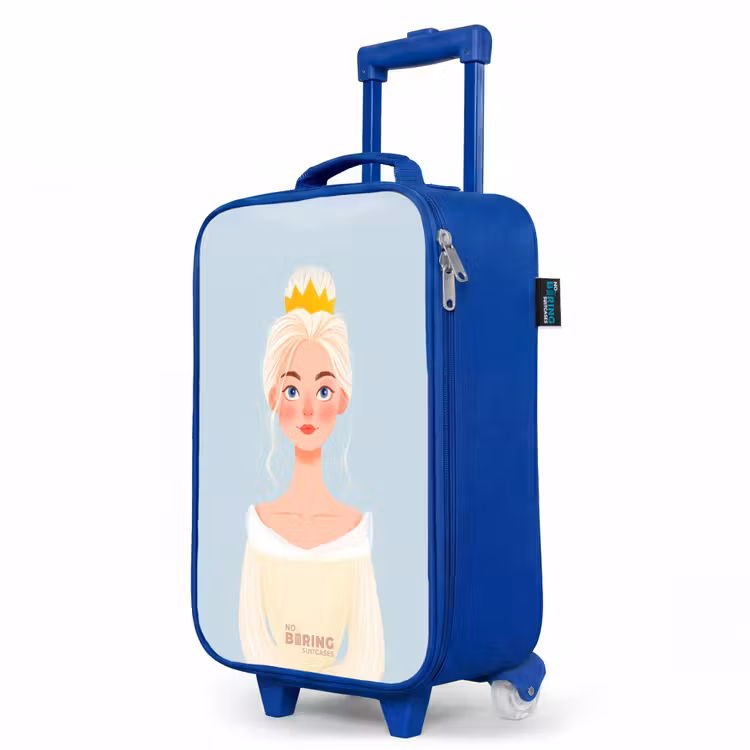 Kinderkoffer Blau - Prinzessin mit goldener Krone - Blau — 8