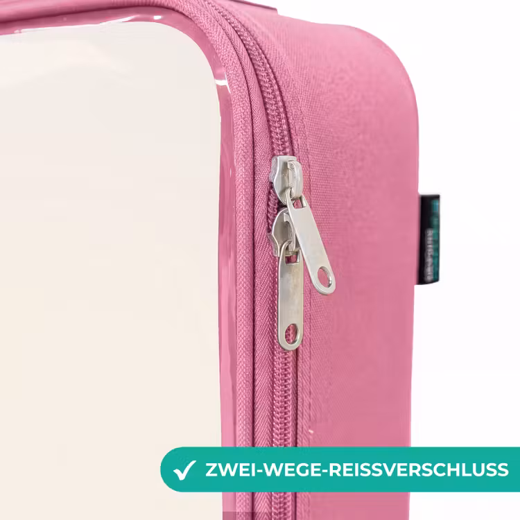 Kinderkoffer Rosa - Einhorn zwischen Blumen in rosa Pastellfarben — 5