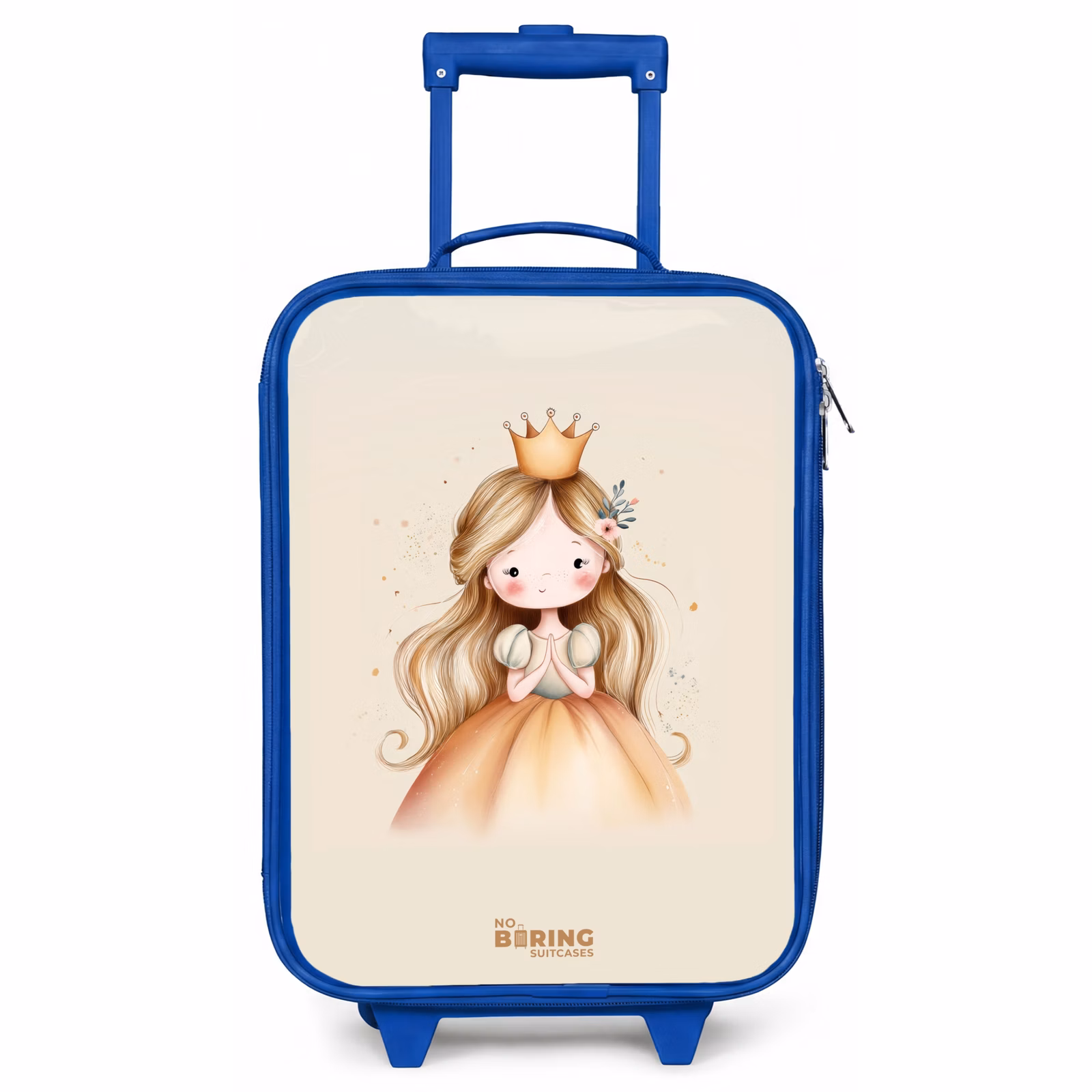 Kinderkoffer Blau - Prinzessin in Goldtönen — 1