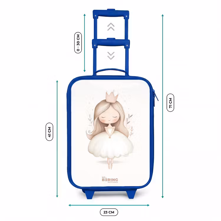 Kinderkoffer Blau - Anmutige Prinzessin in Weiß — 7