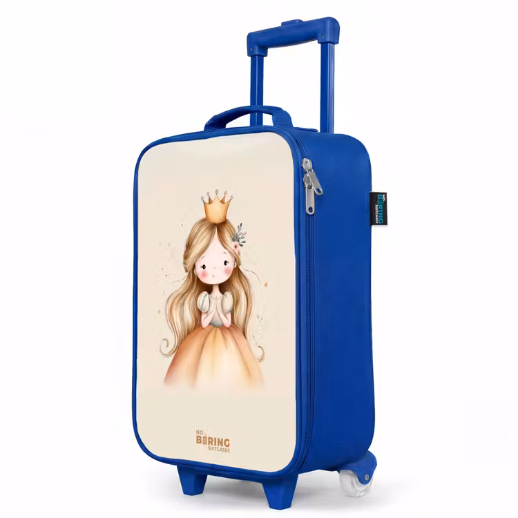 Kinderkoffer Blau - Prinzessin in Goldtönen — 8
