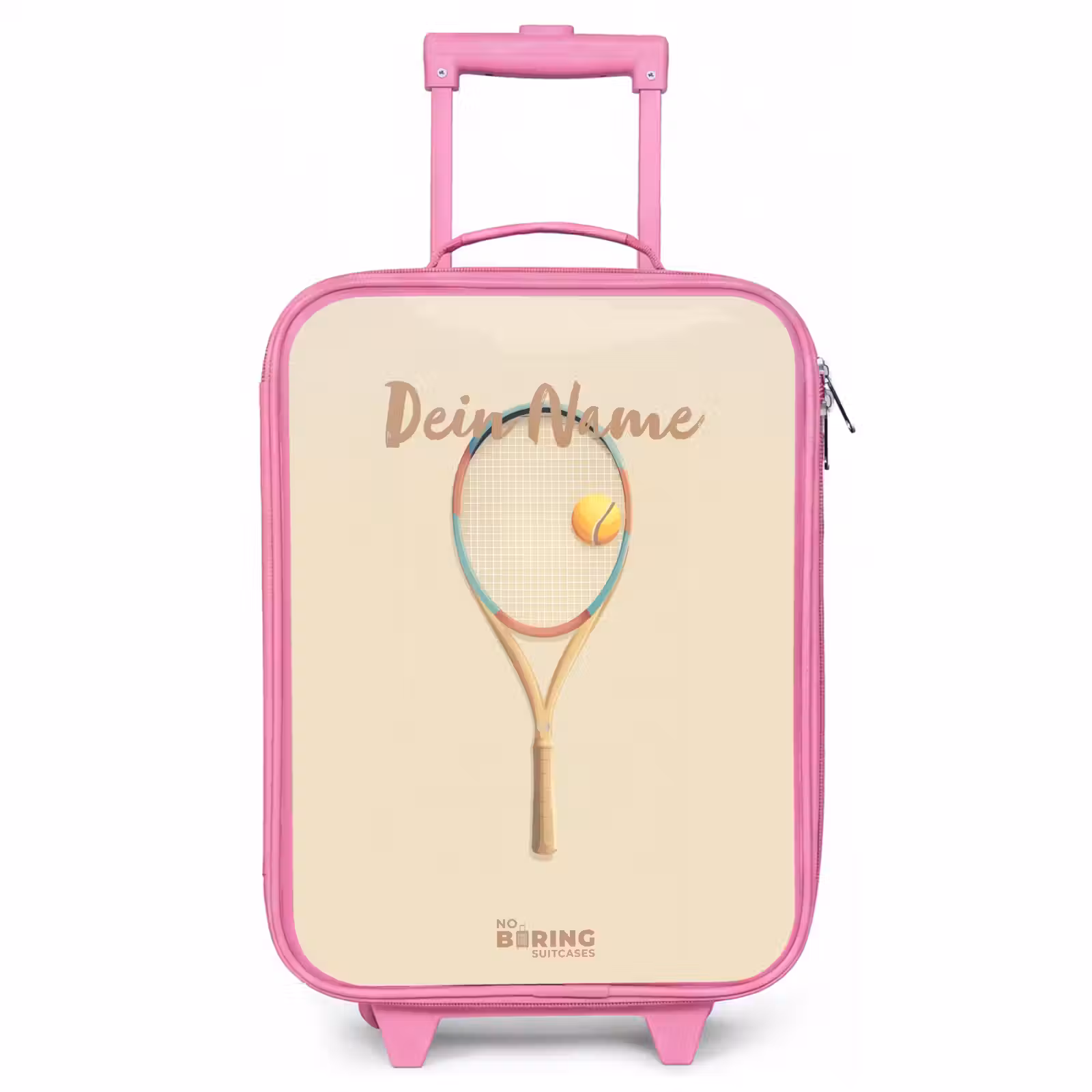 Kinderkoffer Rosa - Ein Tennisschläger in Beigetönen — 1