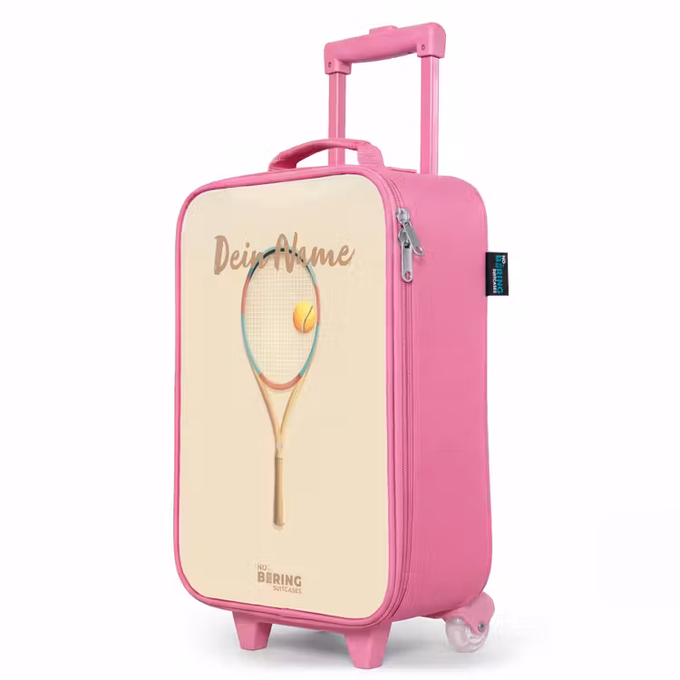 Kinderkoffer Rosa - Ein Tennisschläger in Beigetönen — 8