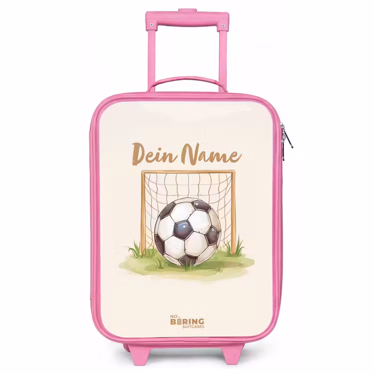 Kinderkoffer Rosa - Fußball im Tor — 1