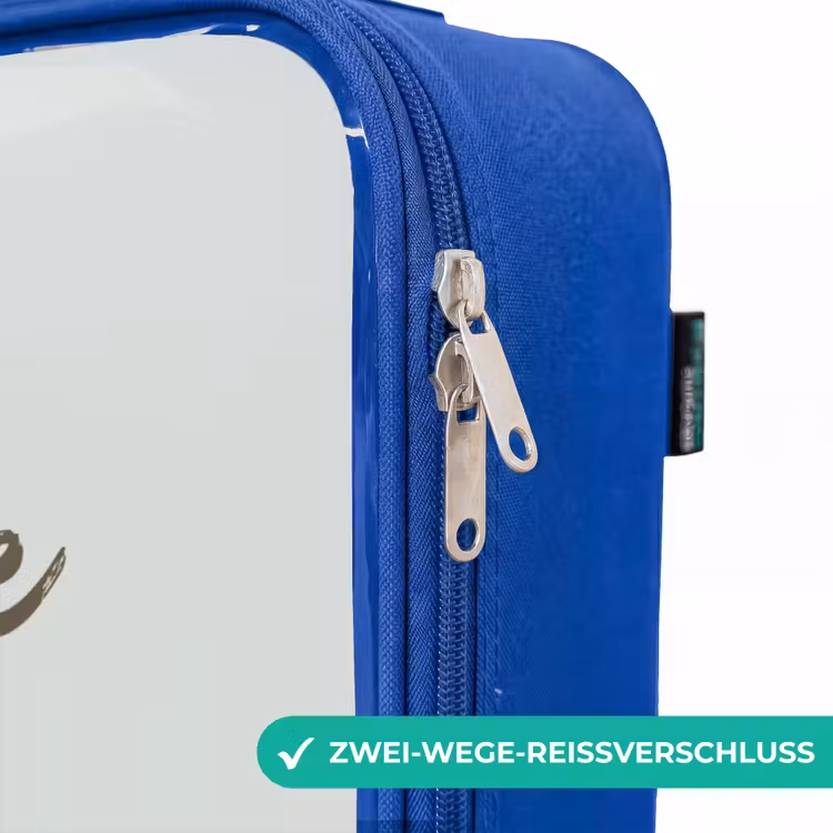 Kinderkoffer Blau - Braune Meeresschildkröte in pastellfarbener Unterwasserwelt — 5
