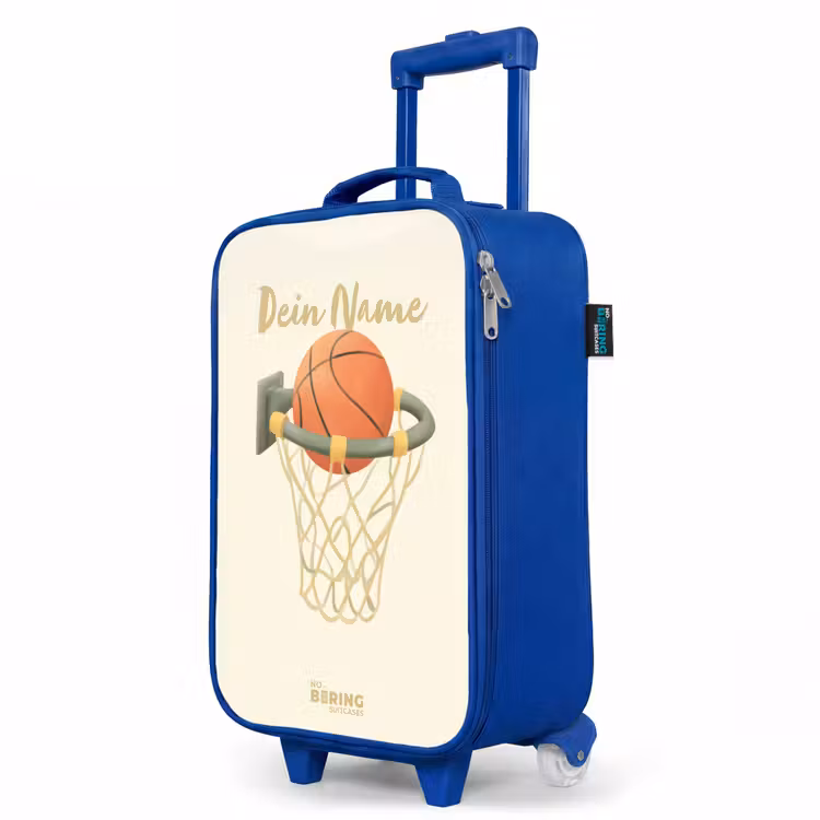 Kinderkoffer Blau - Basketball in neutralen Farben — 8