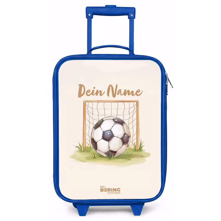 Kinderkoffer Blau - Fußball im Tor — 1